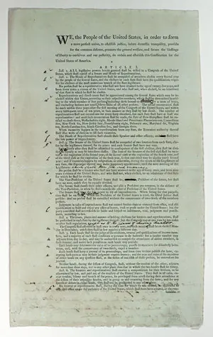 Official Report of the United States (US) Constitution by the Committee of Style