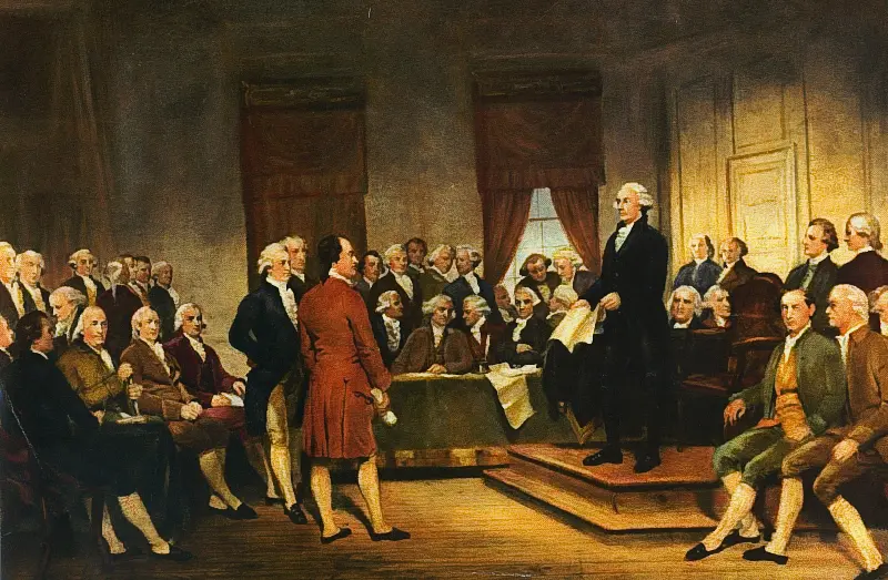 Signing of the US Constitution by Stearns