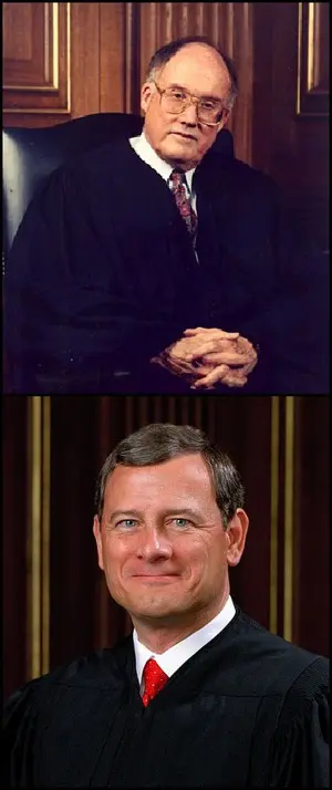 Chief Justices Rehnquist and Roberts